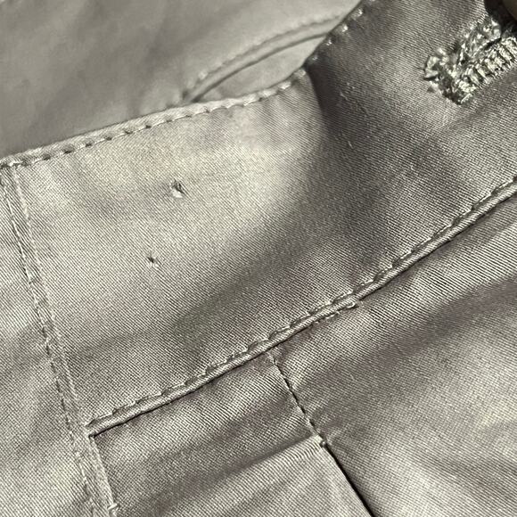 TIBI Carpenter Cotton Pants Straight Leg Taupe Gray Women's Size 2 Pleated NWT - Picture 10 of 11